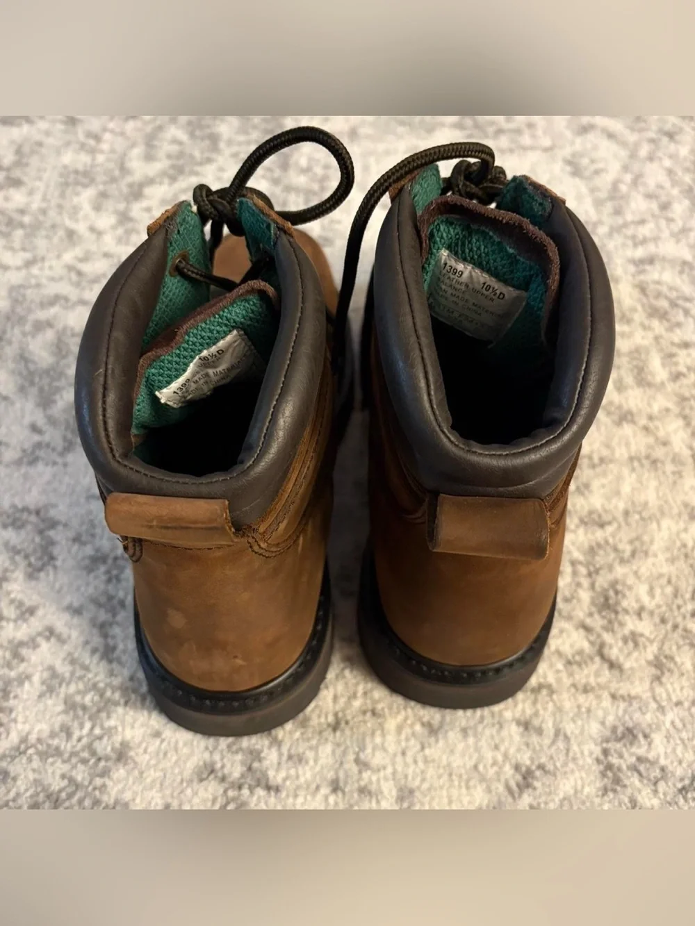 Men’s Size 10.5 Carolina Brown Steel Toe Work Boots Great Condition